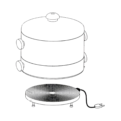 Utensílio Culinário do Tipo Panela para Cozimento de Múltiplos Alimentos de Forma Simultânea