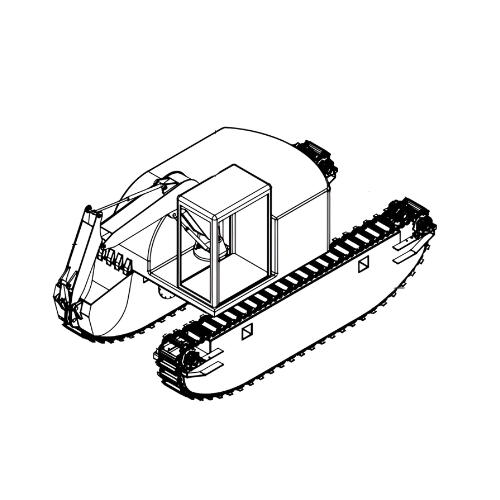 Disposição Construtiva Mini Escavadeira Anfíbia (Disposição Construtiva em Escavadeira Anfíbia) 