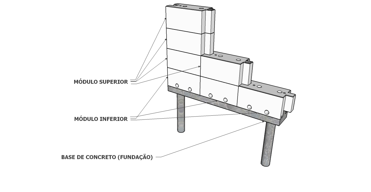 MURO TANQUE MODULAR EM POLIETILENO PARA ARMAZENAMENTO DE ÁGUA DE CHUVA